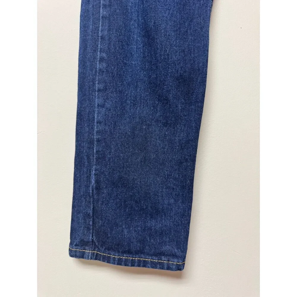 LEVI'S 505 Regular Fit Straight Leg Jeans, Dark Wash, Zip Fly, 29 x 30